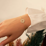 925 Sterling Silver Heart Chakra Bracelet