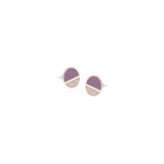 925 Sterling Silver Two Colours Round Threader Earrings