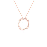 925 Sterling Silver Personalized Circle Name Necklace