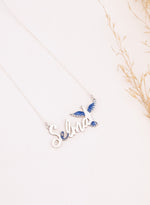 925 Sterling Silver Enamel Hand-Painted Anka Kuşu İsim Necklace