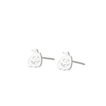 925 Sterling Silver Pumpkin Studs 3
