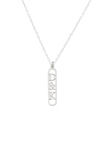925 Sterling Silver Personalized Two Letter Necklace