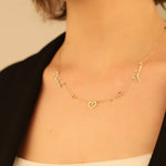 925 Sterling Silver Personalized Two Name Necklace With Heart