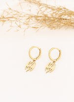 925 Sterling Silver Hoop Dragon Earrings