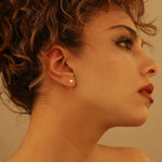 925 Sterling Silver Fire Flame Stud