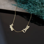 925 Sterling Silver Personalized Multiple Name Necklace