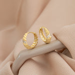 925 Sterling Silver Crystal Pave Spiral Hoop Earrings