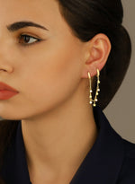 925 Sterling Silver Threader Double Hole Earrings(Zi̇nci̇ri̇ Cs40108)