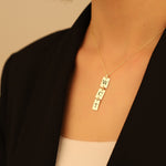 925 Sterling Silver Mini Initial Tag Necklace