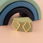 925 Sterling Silver Square Hoop Earrings 309