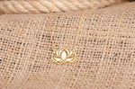 925 Sterling Silver Lotus Flower Necklace