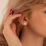 925 Sterling Silver 4 Leaf Clover Studs