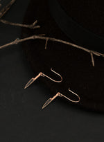 925 Sterling Silver Enamel Knife Dangle & Drop Earrings Earrings