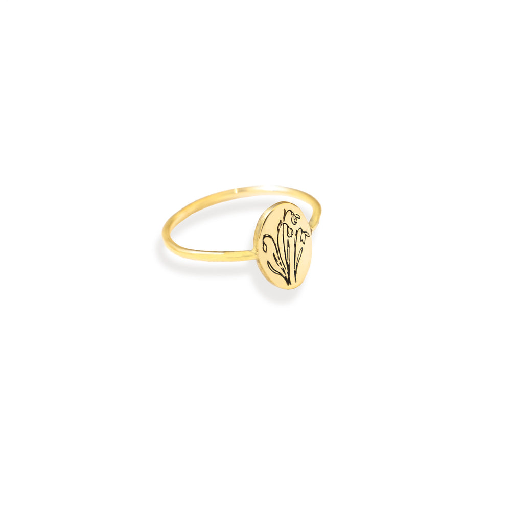 925 Sterling Silver Birthflower Ri̇ng
