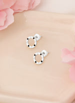 925 Sterling Silver Poker Chip Studs