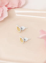 925 Sterling Silver Tulip Enamel Studs