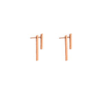 925 Sterling Silver Double Bar Ear Jacket Earrings