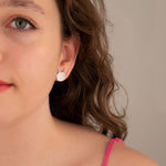 925 Sterling Silver Enamel Rabbit Earring