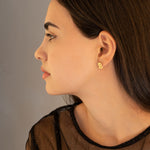 925 Sterling Silver Initial Studs,