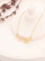 925 Sterling Silver Elvish Tengwar Name Necklace
