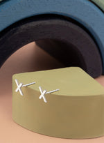925 Sterling Silver X Studs