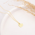 925 Sterling Silver Heart Initial Necklace