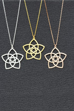 925 Sterling Silver Venus Flower Necklace