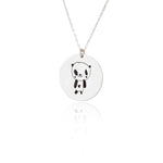 925 Sterling Silver Children'S Drawing Necklace
