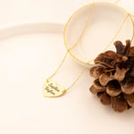 925 Sterling Silver İki Personalized Custom Name Heart Necklace