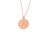 925 Sterling Silver Coin With Initial Necklace