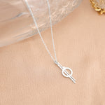 925 Sterling Silver Chandrila Star Line Necklace