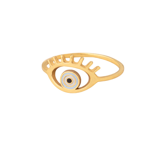 925 Sterling Silver Evil Eye Ring