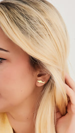 925 Sterling Silver Shark Earrings