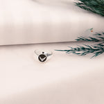 925 Sterling Silver Round Circle Signet Ring
