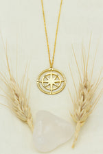 925 Sterling Silver Compass Necklace