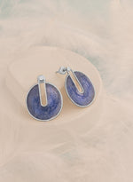 Silvery Blue Earrings