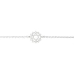 925 Sterling Silver Heart Chakra Bracelet