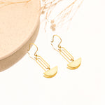 925 Sterling Silver Unique Rectangle Drop Earrings