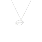 925 Sterling Silver American Football Necklace
