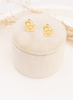925 Sterling Silver Paw Name Earrings