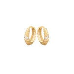 925 Sterling Silver Crystal Pave Spiral Hoop Earrings