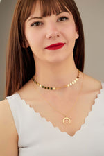 925 Sterling Silver Crescent Moon Necklace