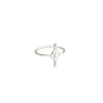 925 Sterling Silver Chandrila Star Line Ring