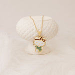 925 Sterling Silver Yeşil Hello Kitty