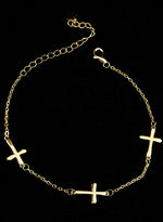 925 Sterling Silver 3'Lü Ortodoks Haçlı Bracelet