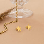 925 Sterling Silver Minimalist Star Studs