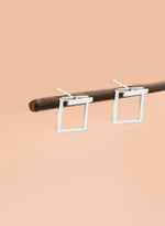 925 Sterling Silver Square Ear Jacket Earrings