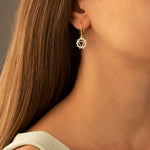 925 Sterling Silver Solar Plexus Chakra Earring