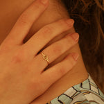 925 Sterling Silver Round Symbol Statement Ring