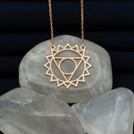 925 Sterling Silver Throat Chakra Necklace